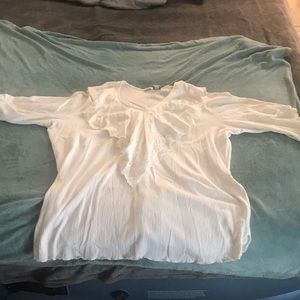 White shirt with frill